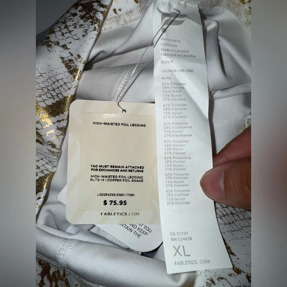 NWT FABLETICS Define PowerHold High-Waisted Legging And Bra Size XL - Picture 12 of 12